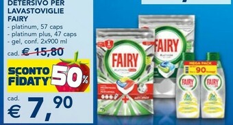 Esselunga Fairy Detersivo Per Lavastoviglie offerta