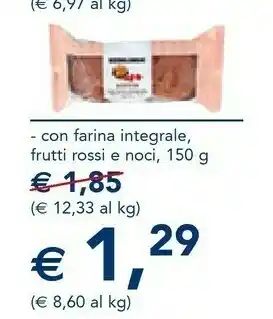 Esselunga Farina Integrale Frutti Rossi E Noci offerta
