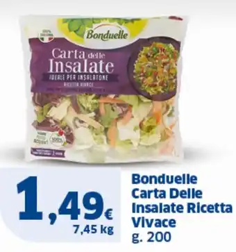 Sigma Bonduelle Carta Delle Insalate Ricetta Vivace g. 200 offerta
