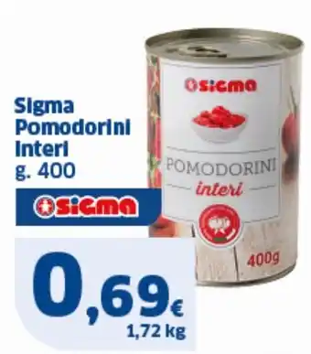 Sigma Sigma Pomodorini Interi g. 400 offerta