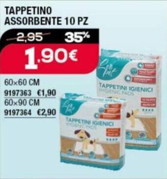 Ottimax TAPPETINO ASSORBENTE 10 PZ 60x60 CM offerta
