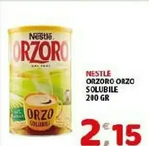 Mio Market Nestlè Orzoro Solubile 100% Orzo 200 G(ml) offerta