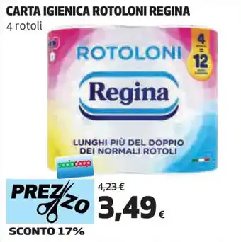 CARTA IGIENICA ROTOLONI REGINA 4 rotoli