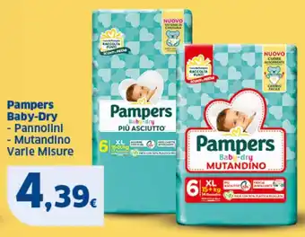 Sigma Pampers Baby-Dry Pannolini, Mutandino Varie Misure offerta