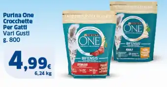 Sigma Purina One Crocchette Per Gatti Varl Gustl g. 800 offerta