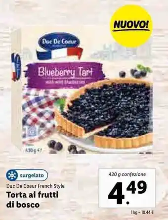 Torta ai frutti di bosco 430g