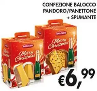 Supermercato Coal CONFEZIONE BALOCCO PANDORO/PANETTONE + SPUMANTE offerta