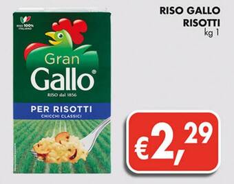 Supermercato Coal RISO GALLO RISOTTI kg 1 offerta