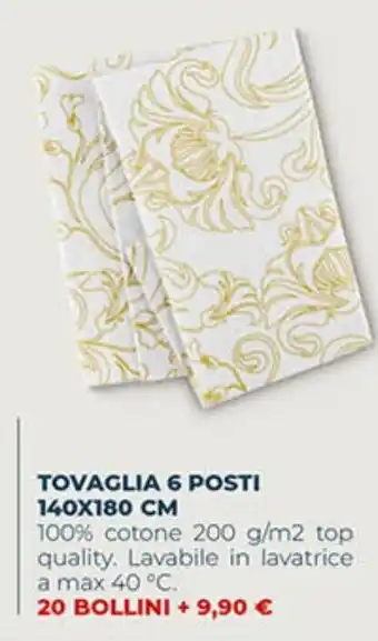 TOVAGLIA 6 POSTI 140X180 CM