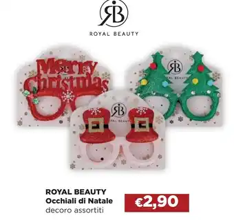La Saponeria ROYAL BEAUTY Occhiali di Natale decoro assortiti offerta