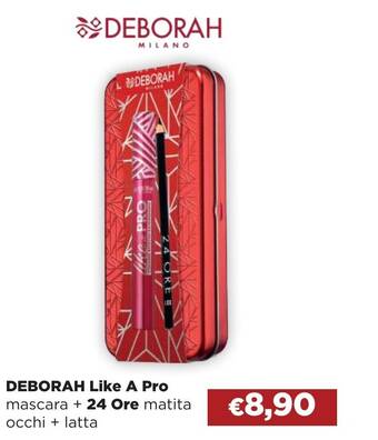 La Saponeria DEBORAH Like A Pro mascara + 24 Ore matita occhi + latta offerta