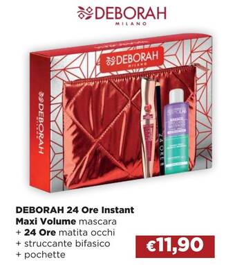 La Saponeria DEBORAH 24 Ore Instant Maxi Volume mascara offerta