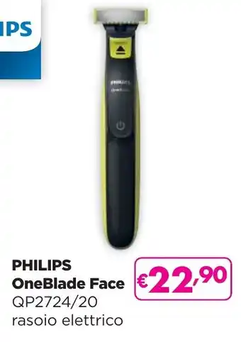 La Saponeria PHILIPS OneBlade Face qp2724/20 rasoio elettrico offerta