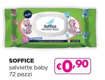 La Saponeria SOFFICE salviette baby 72 pezzi offerta