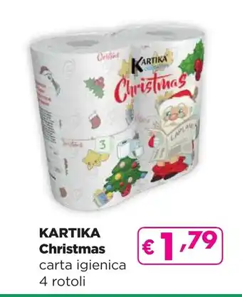 La Saponeria KARTIKA Christmas carta igienica 4 rotoli offerta