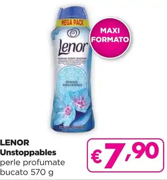 La Saponeria LENOR Unstoppables perle profumate bucato 570 g offerta