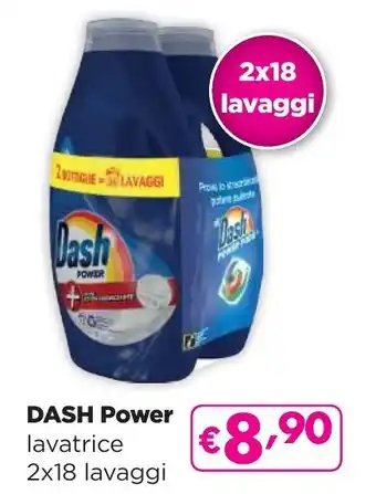 DASH Power lavatrice 2x18 lavaggi
