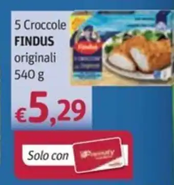 Futura Supermercati 5 Croccole FINDUS originali 540 g offerta