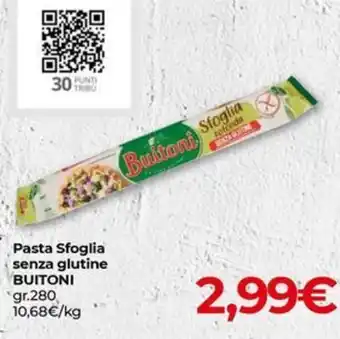 Eurospar Pasta Sfoglia senza glutine BUITONI gr.280 offerta