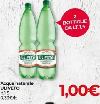 Eurospar Acqua naturale ULIVETO 1,5 lt. offerta