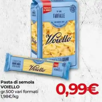 Eurospar Pasta di semola VOIELLO gr.500 offerta