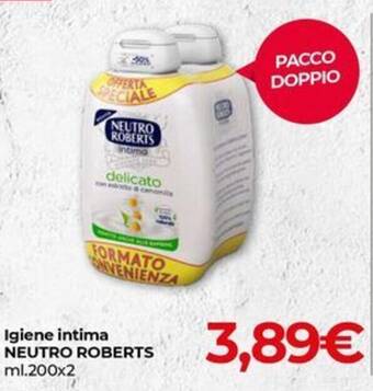 Eurospar Igiene intima NEUTRO ROBERTS ml.200x2 offerta