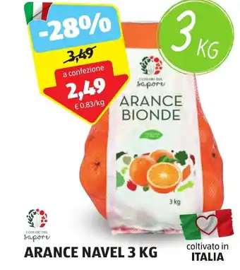 ALDI ARANCE NAVEL 3 KG offerta
