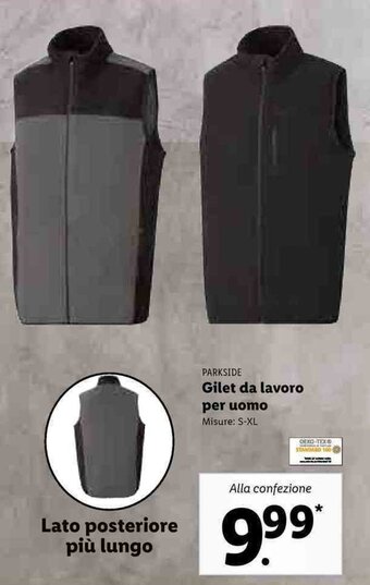 Lidl Parkside Gilet da lavoro per uomo S-XL offerta