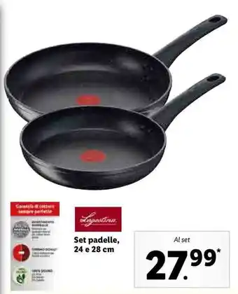 Set padelle, 24 e 28cm