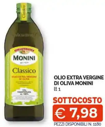 OLIO EXTRA VERGINE DI OLIVA MONINI lt 1