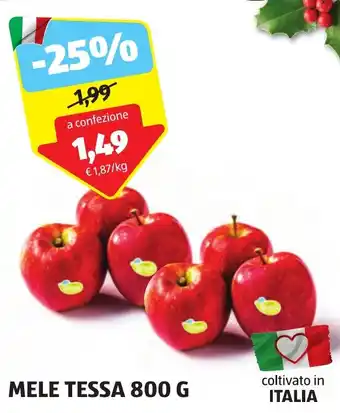 ALDI MELE TESSA 800 G offerta