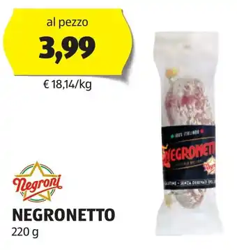 ALDI Negroni NEGRONETTO 220 g offerta