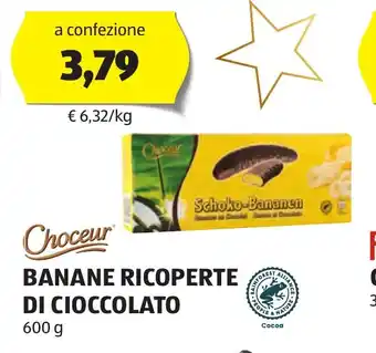 Choceur BANANE RICOPERTE DI CIOCCOLATO 600 g