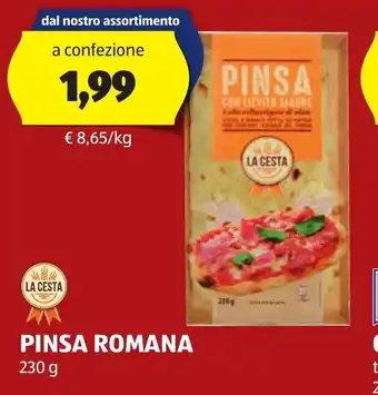ALDI PINSA ROMANA 230 g offerta
