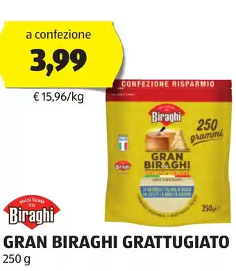 ALDI Biraghi GRAN BIRAGHI GRATTUGIATO 250 g offerta