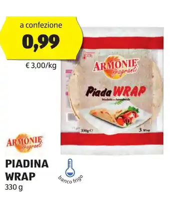 ALDI PIADINA WRAP 330 g offerta