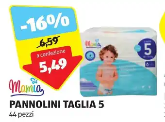 ALDI mamia PANNOLINI TAGLIA 5 offerta