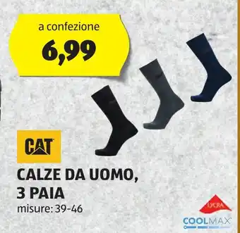 ALDI CALZE DA UOMO, 3 PAIA CAT offerta