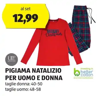 ALDI PIGIAMA NATALIZIO PER UOMO E DONNA offerta