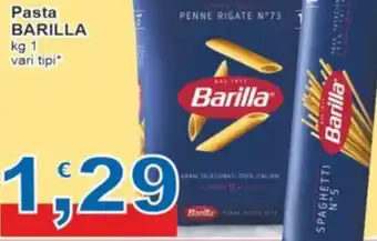 Pasta BARILLA kg 1 vari tipi