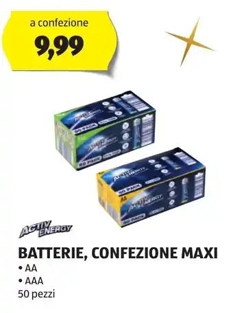 ALDI Activ Energy BATTERIE, CONFEZIONE MAXI offerta