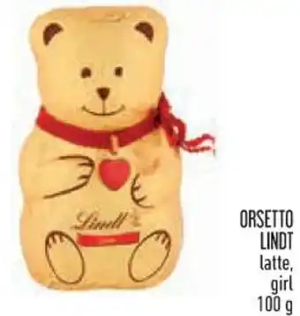 Spazio Conad ORSETTO LINDT latte, girl 100 g offerta