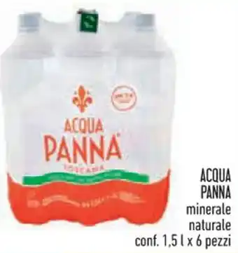 Spazio Conad ACQUA PANNA minerale naturale conf. 1,5 l x 6 pezzi offerta