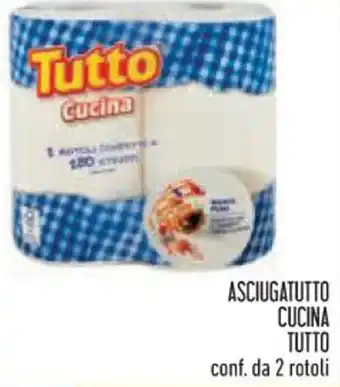 Spazio Conad ASCIUGATUTTO CUCINA TUTTO conf. da 2 rotoli offerta