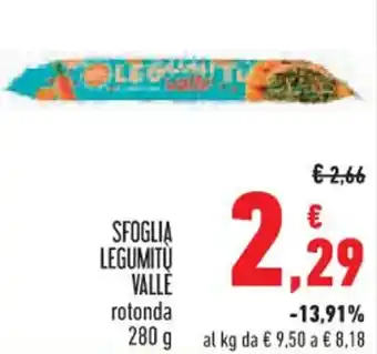 SFOGLIA LEGUMITÙ VALLE rotonda 280 g