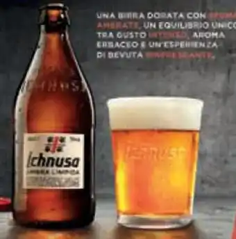 Spazio Conad BIRRA ICHNUSA ambra limpida 450 ml offerta