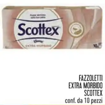 Spazio Conad FAZZOLETTI EXTRA MORBIDO SCOTTEX conf. da 10 pezzi offerta