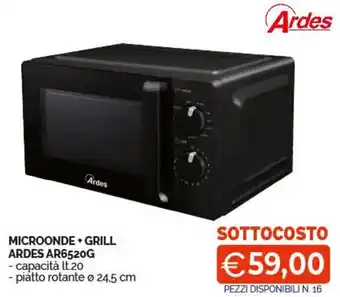 MICROONDE + GRILL ARDES AR6520G