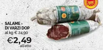 Mercatò Extra SALAME DI VARZI DOP offerta