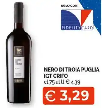 NERO DI TROIA PUGLIA IGT CRIFO cl 75